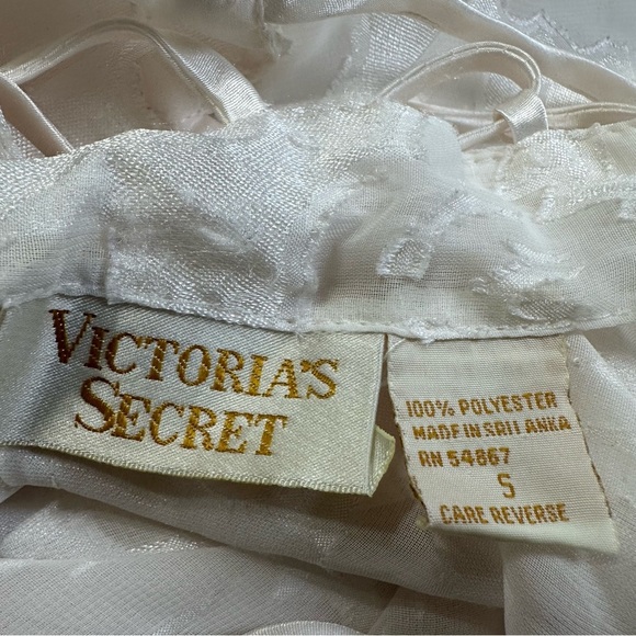 Victoria's Secret VTG 80s/90s Gold Label Slip Dress Lingerie Lace Bow Coquette - Picture 11 of 16